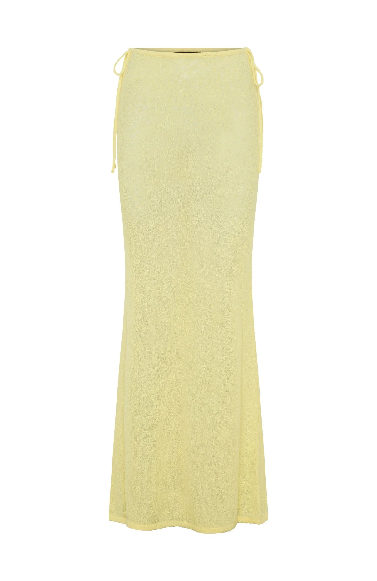 Costa Del Sol Knit Maxi Skirt Lemon