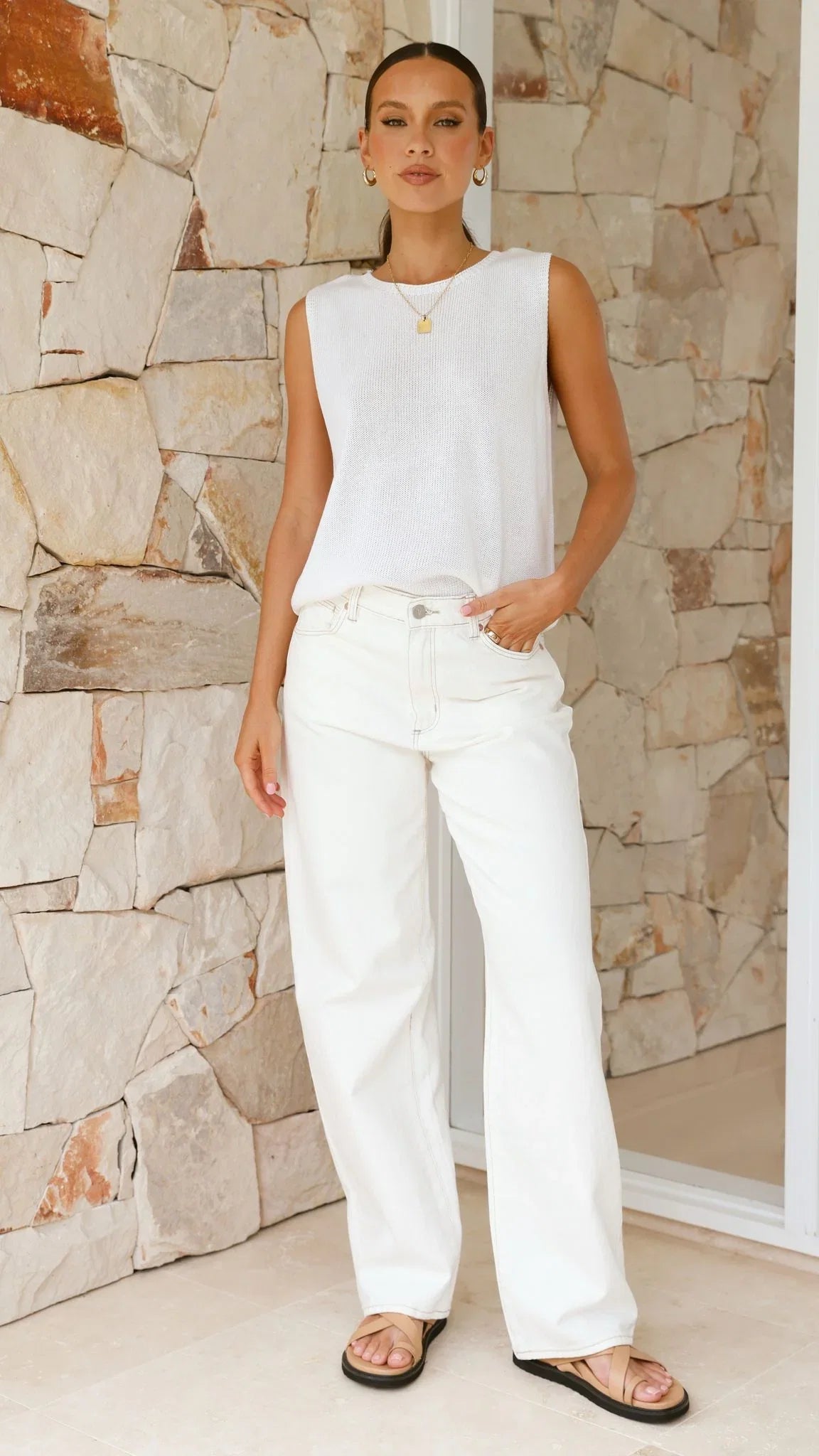 Fareeda Top White