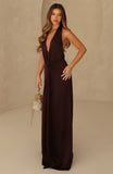 Delicate Delight Maxi Dress Chocolate