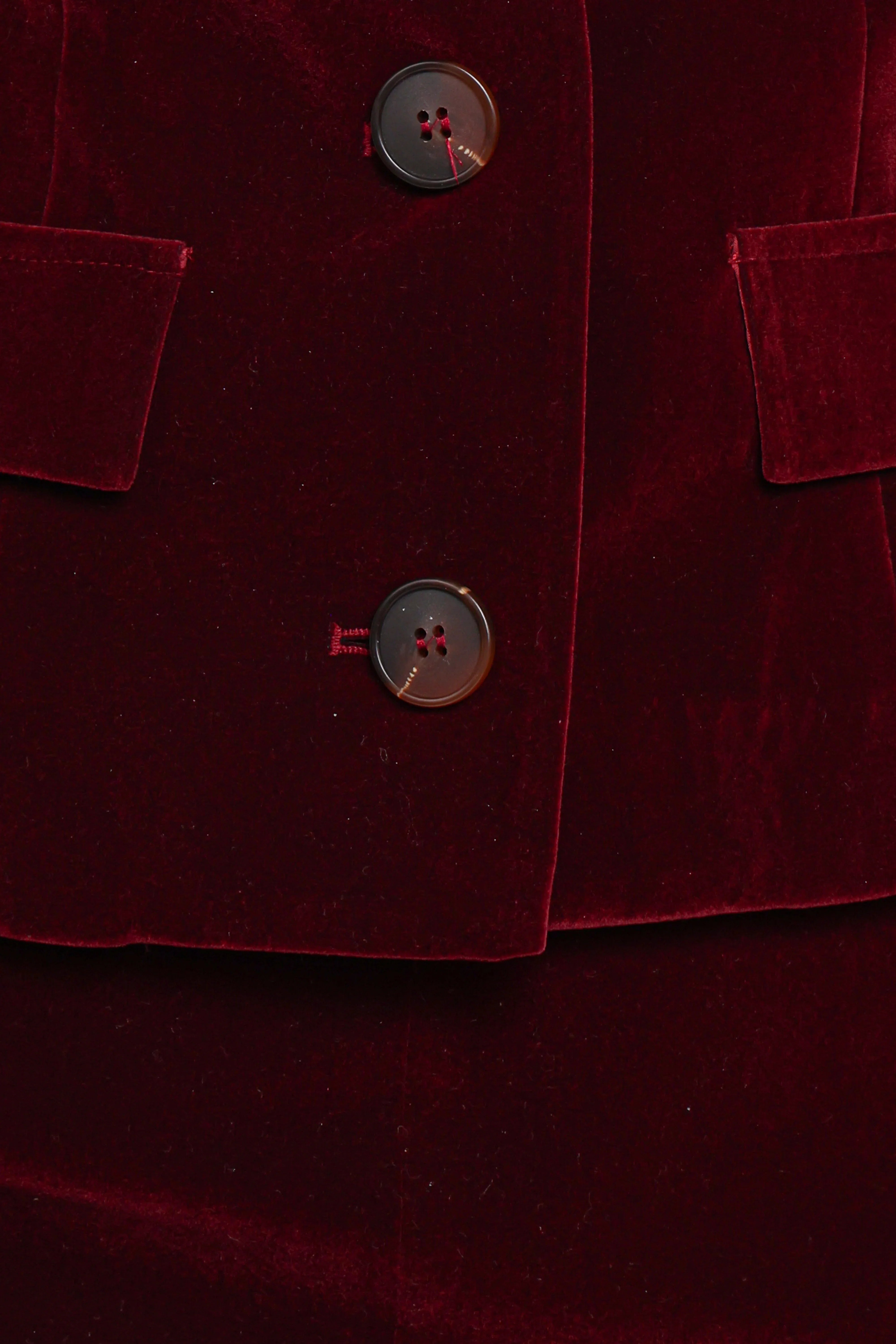 Lainey Velvet Mini Skirt Burgundy