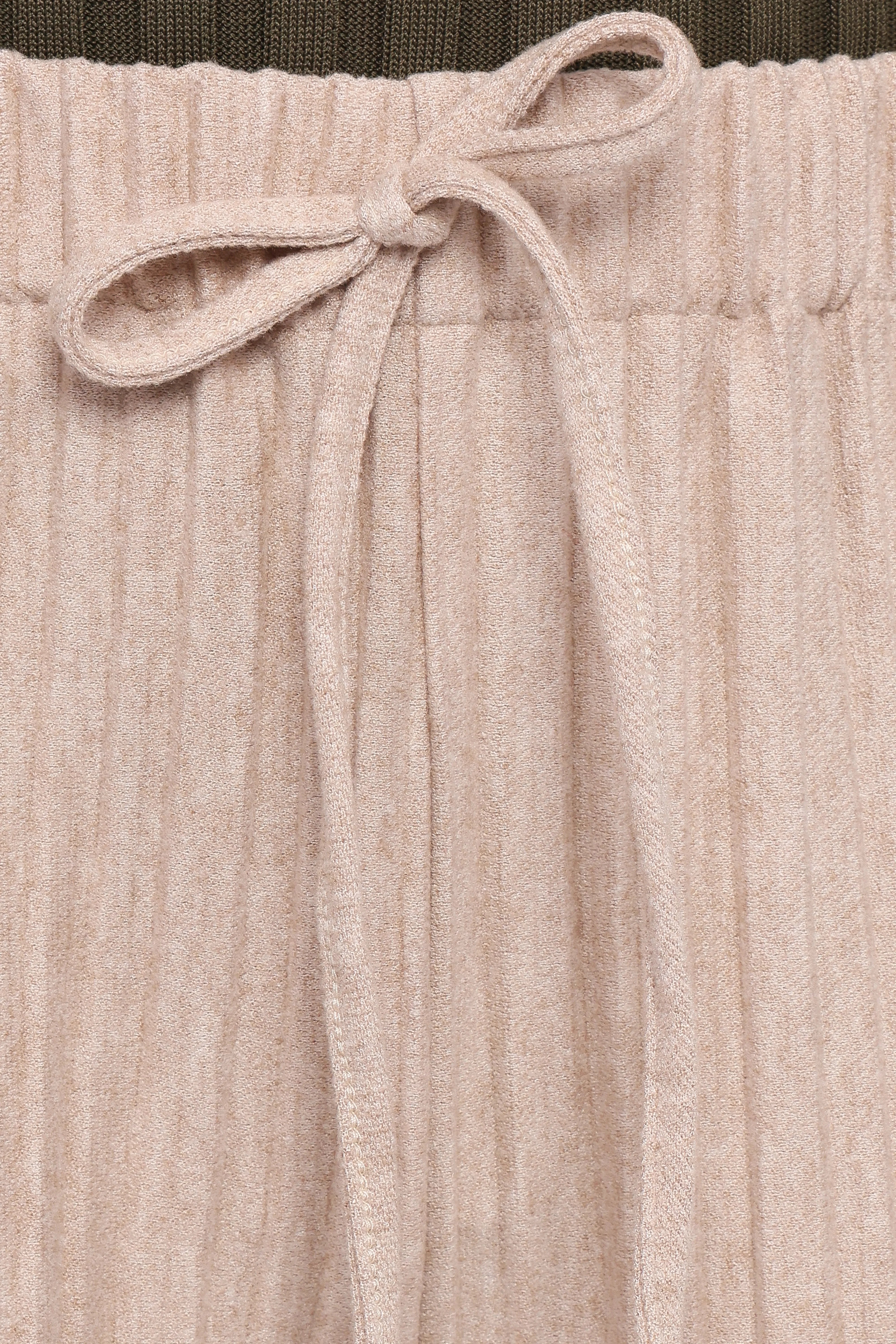 Davis Pleated Knit Pant Beige