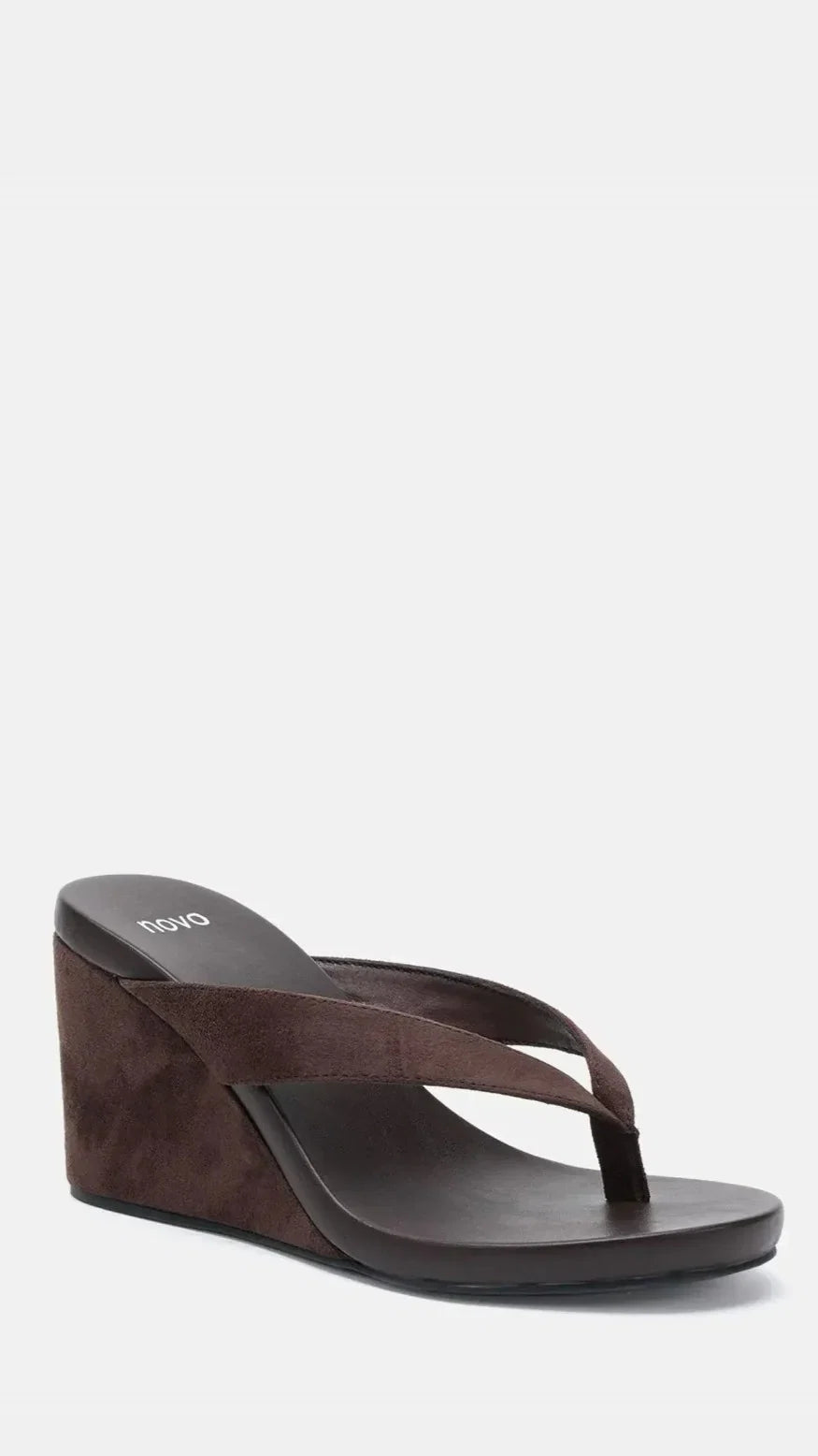 Baci Wedge Espresso Suede