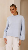 Ally Knit Sweater Blue