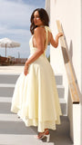 Kathy Halter Neck Maxi Dress Lemon