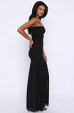 Stop The Show Strapless Maxi Dress Black
