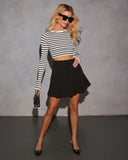 In The Element Striped Cropped Top
