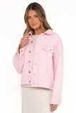 Larosa Denim Jacket Dusty Pink
