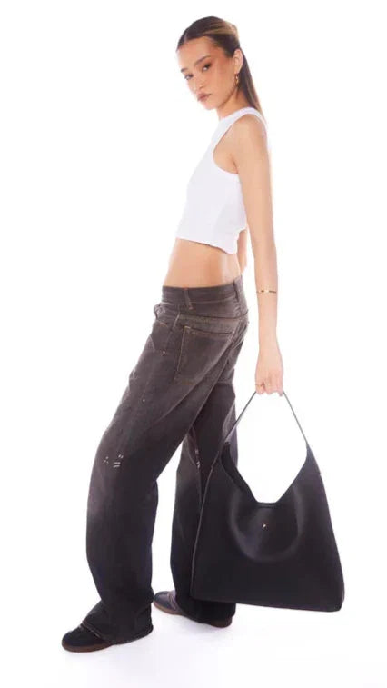 Duke Hobo Bag Black PU