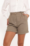 Denise Tailored Shorts Taupe