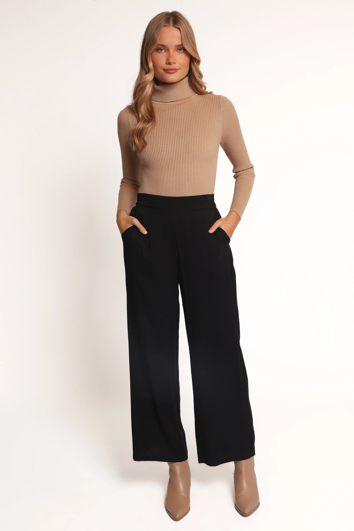 Rissa Wide Leg Pant Black