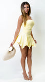 Citrine Tube Mini Dress Yellow