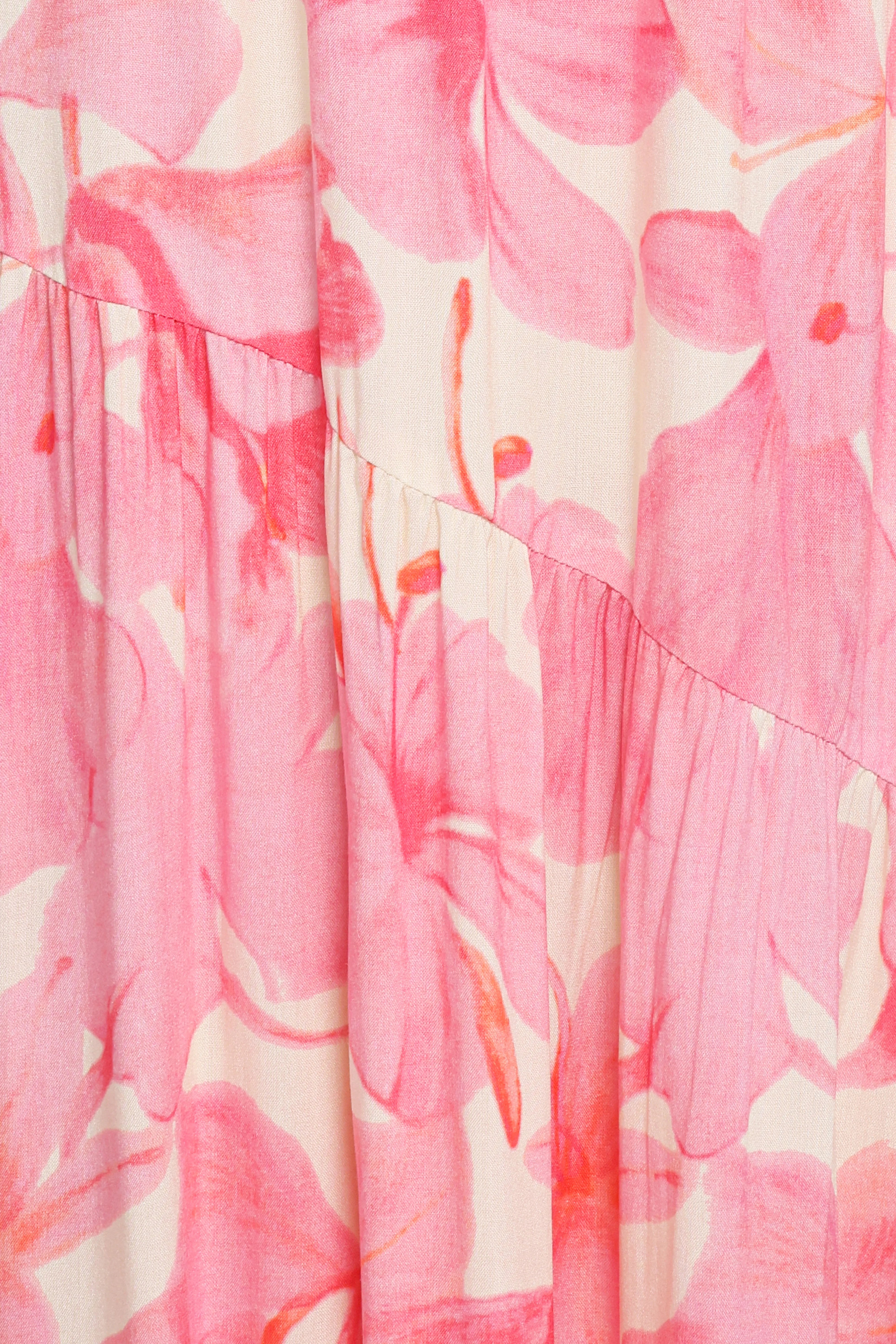 Forbes Maxi Dress Pink Floral