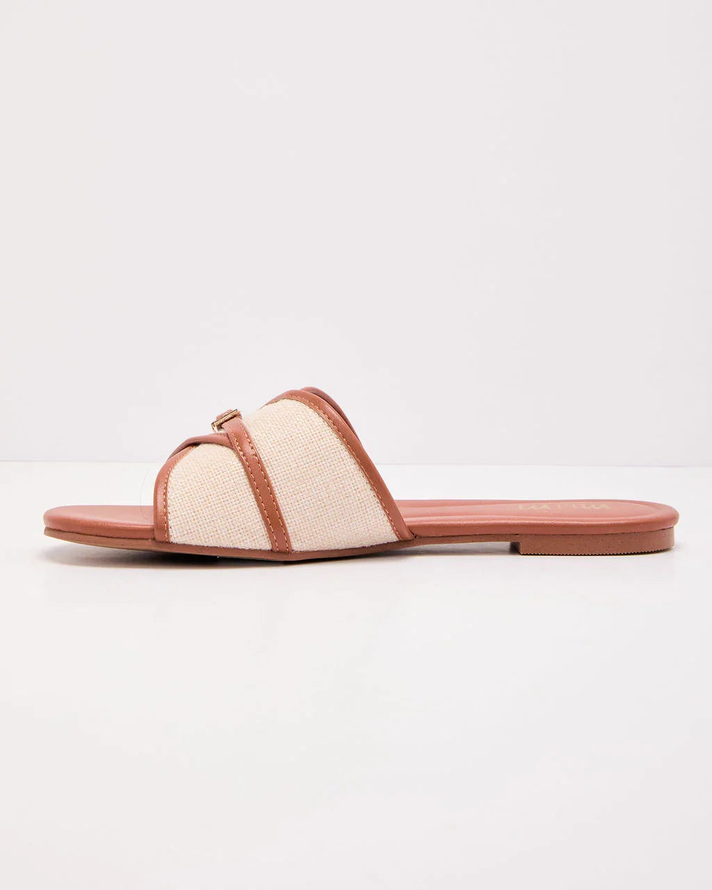 Calantha Twist Front Flat Sandals