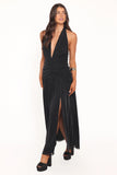 Lucas Halterneck Maxi Dress Black