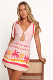 Ariarne Mini Dress Pink Palm