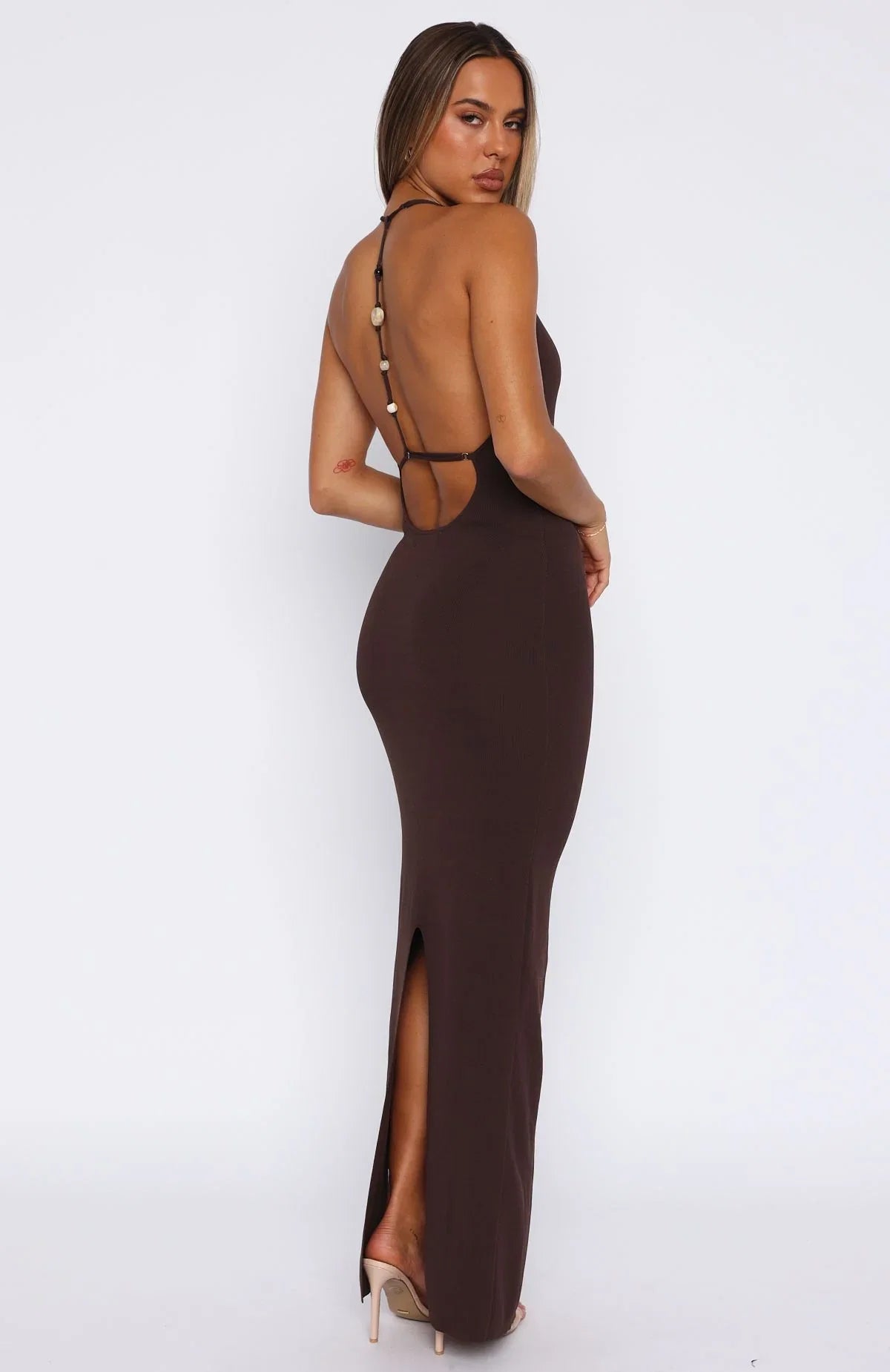 Dont Need Permission Maxi Dress Chocolate