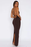 Dont Need Permission Maxi Dress Chocolate