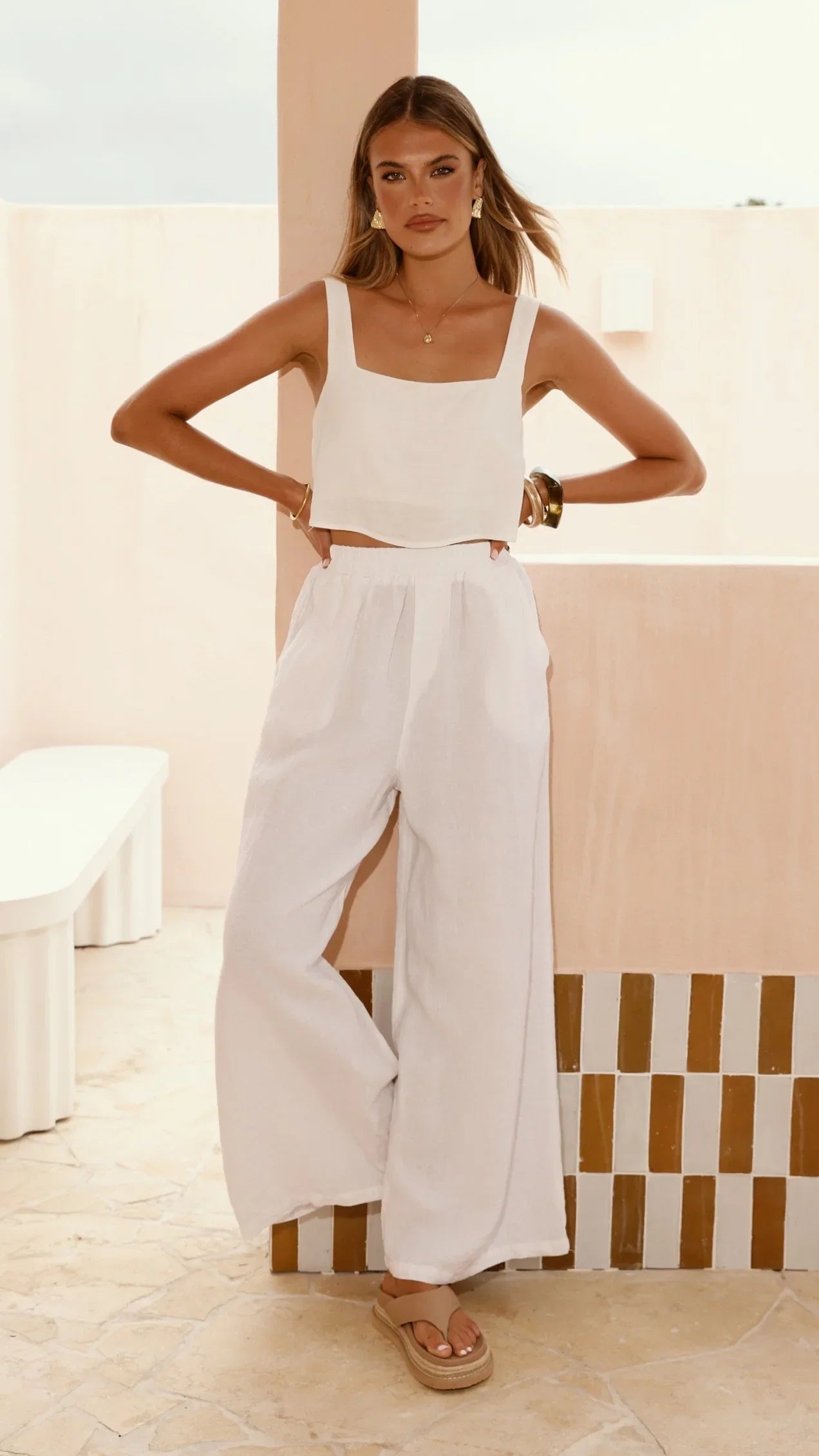 Oceana Pants White