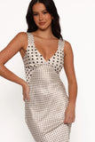 Lizza Maxi Dress White Polkadot