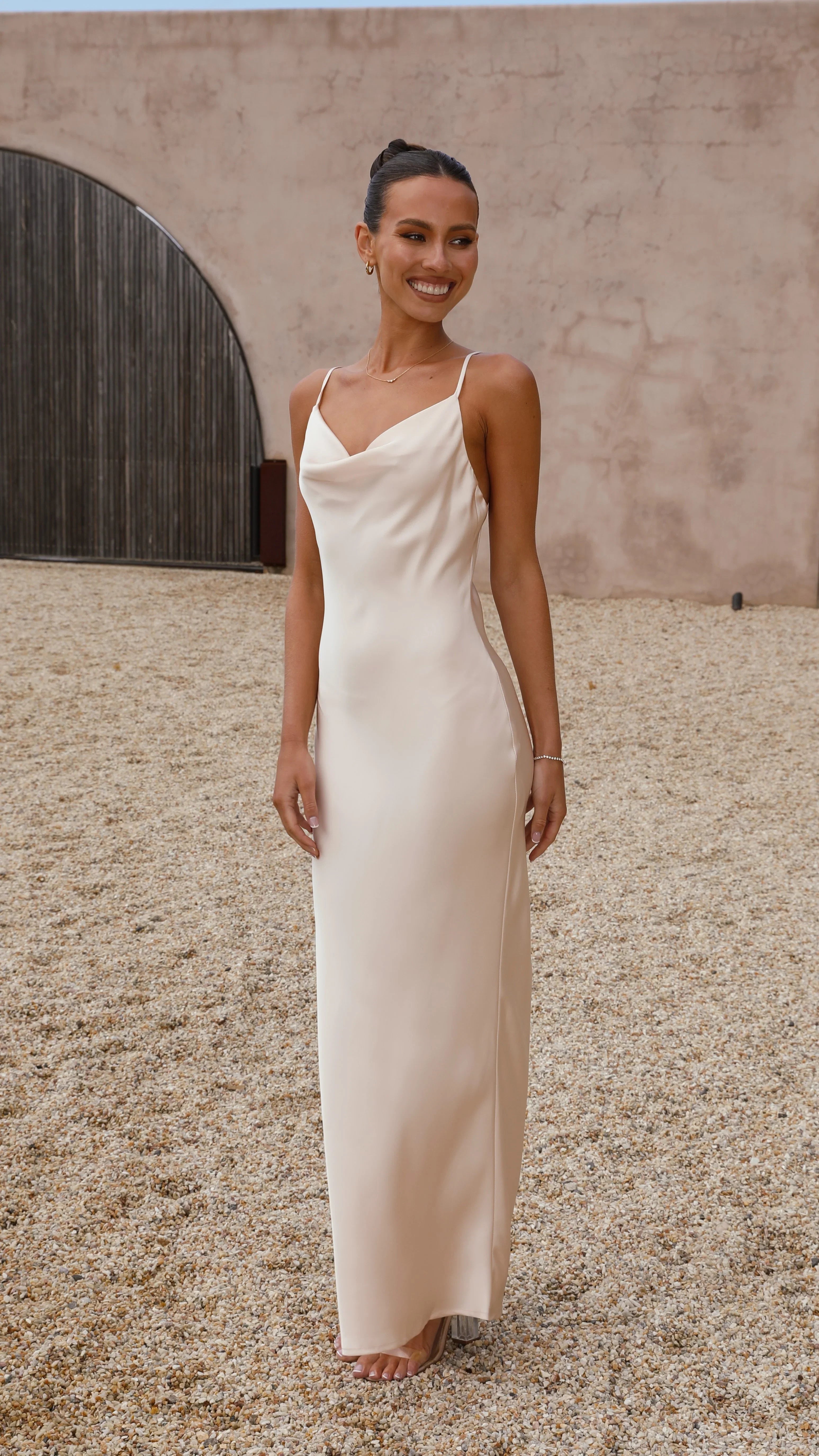 Willow Maxi Dress Soft Gold