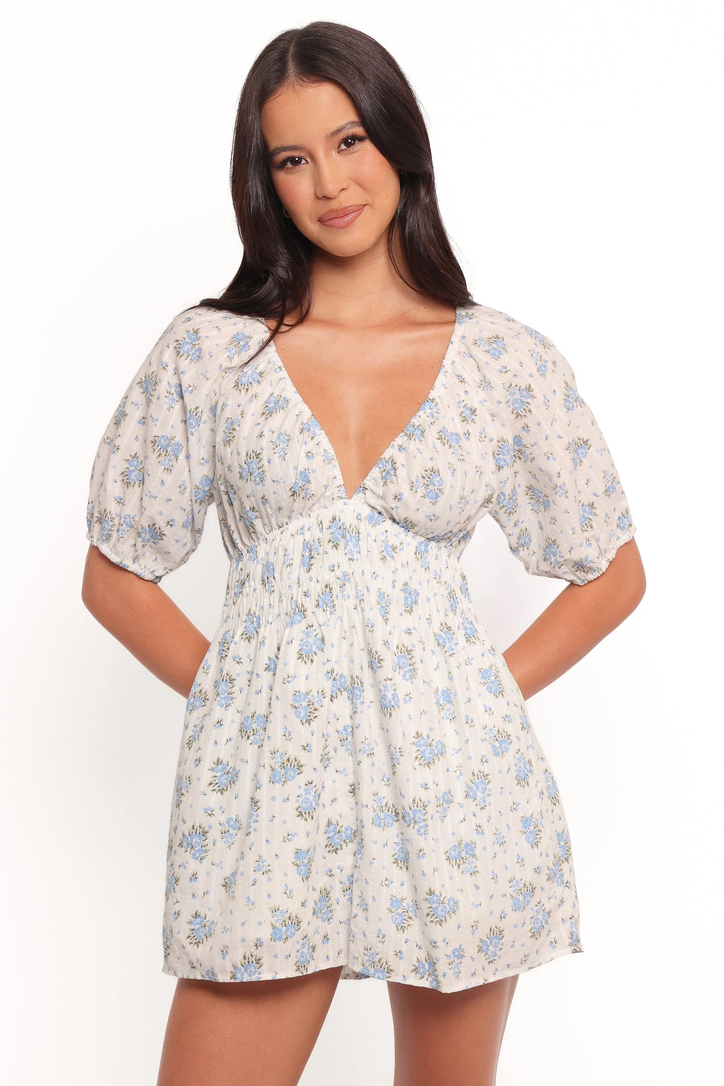 Ashio Romper Blue Floral