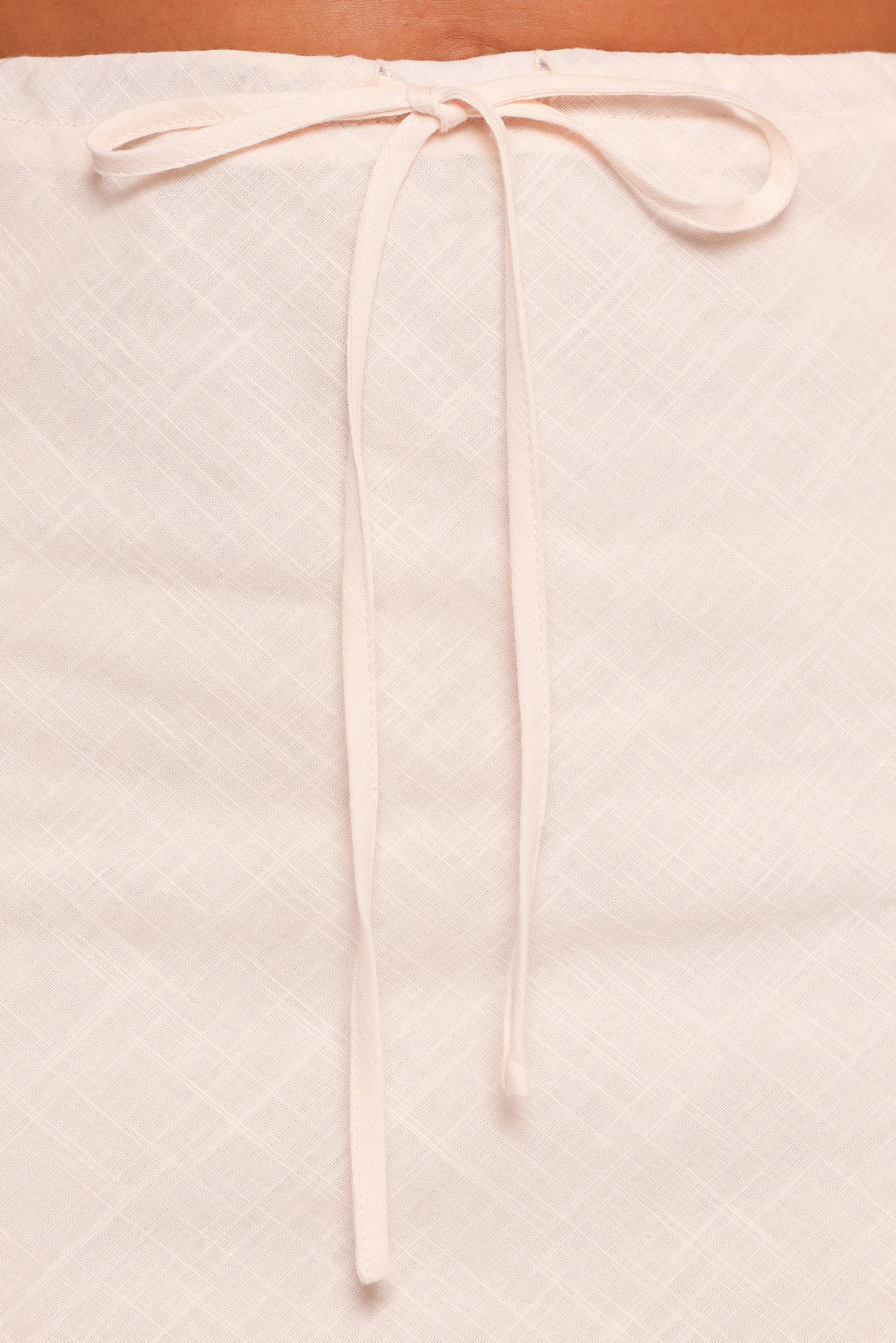Sonni Linen Mini Skirt Cream
