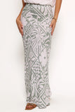 Willow Maxi Skirt Sage Print