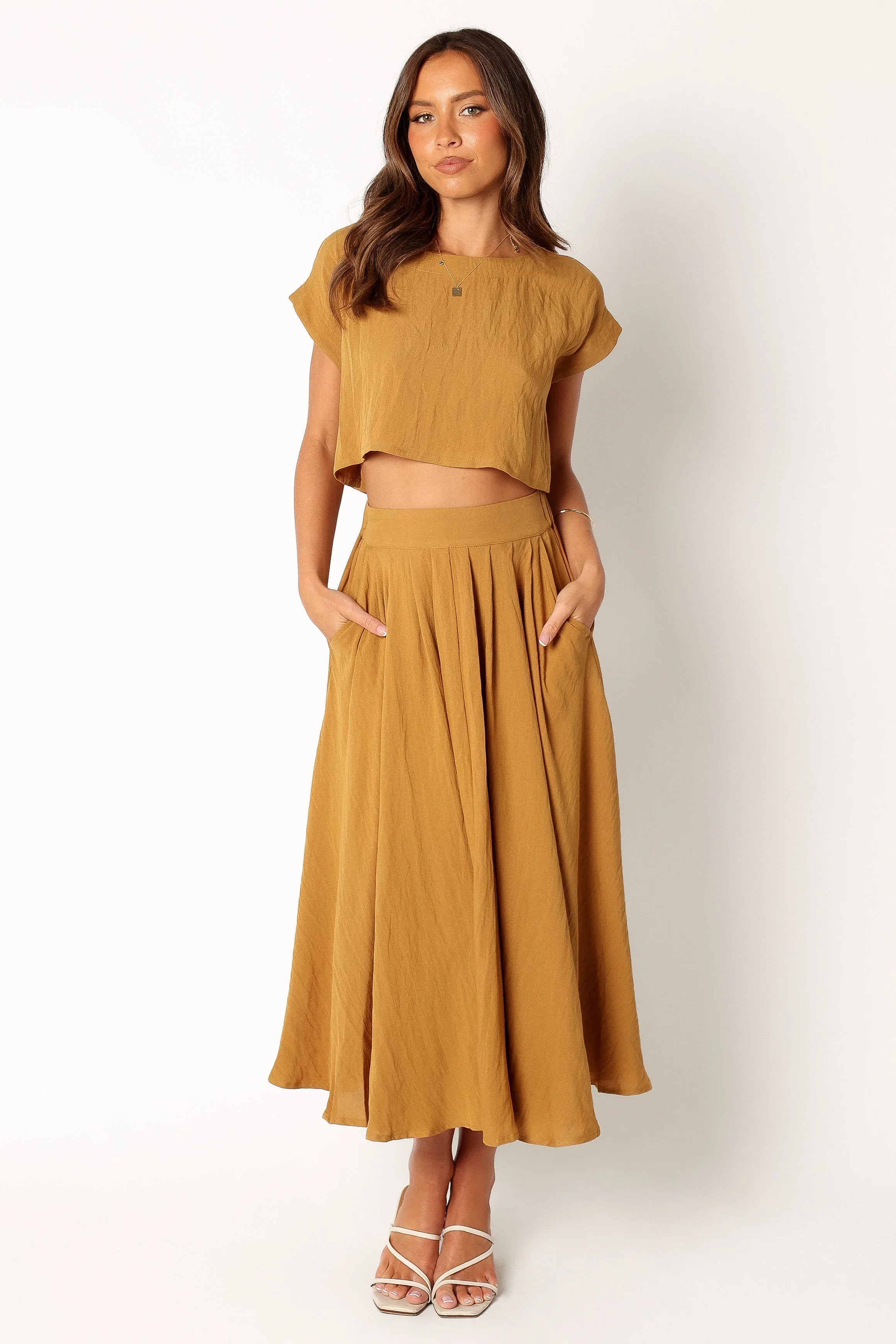 Bessie Two Piece Set Mustard