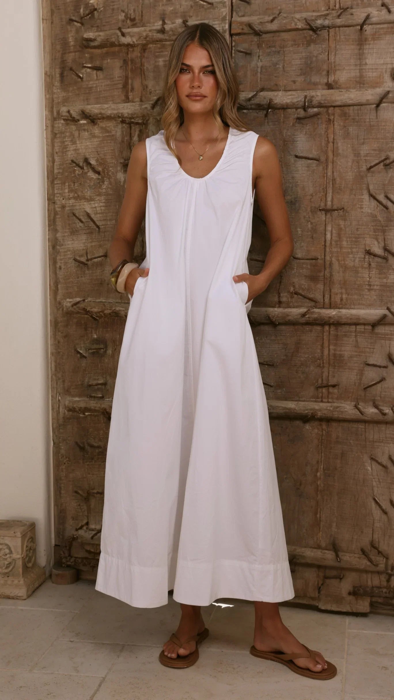 Rohan Maxi Dress White