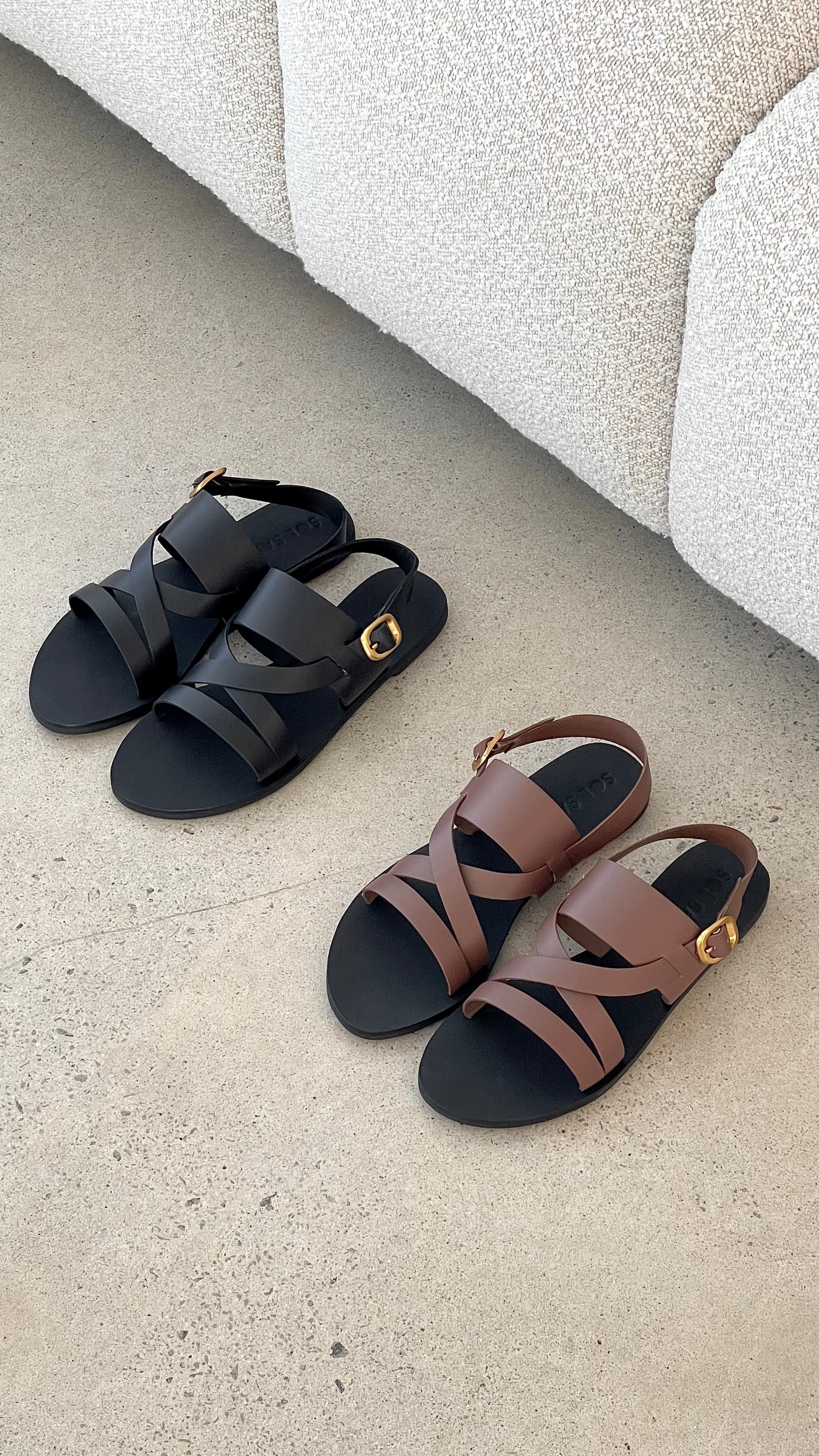 Sol Sana Palermo Sandal Black
