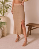 Island Ember Lurex Cover Up Maxi Skirt