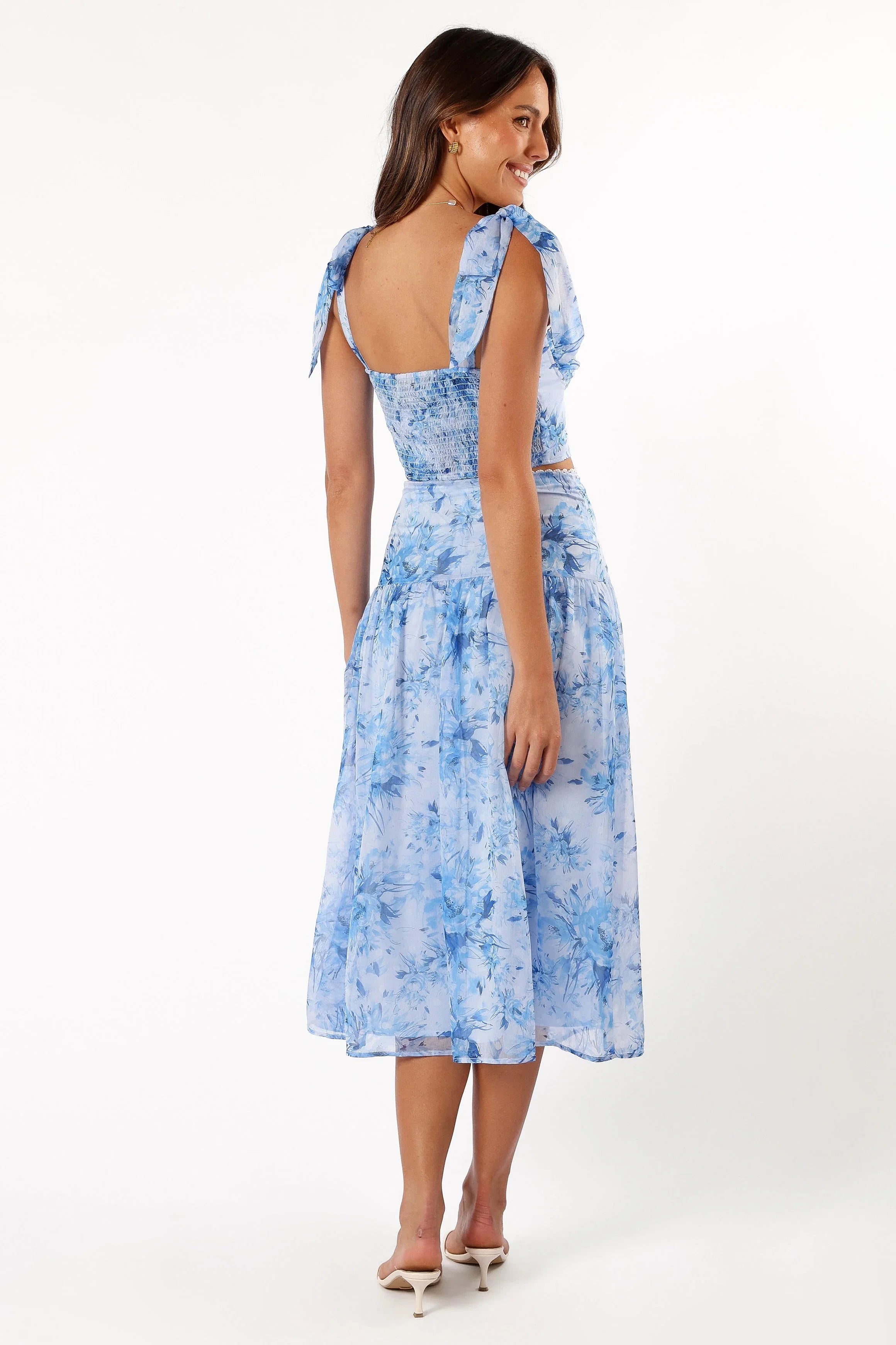 Elle Two Piece Set Blue Floral