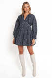 Brooklyn Mini Dress Blue Floral