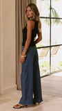 Eva Knit Singlet Black