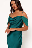 Reyna Off Shoulder Maxi Dress Emerald Green