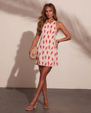Darling Heat Novelty Chili Pepper Halter Neck Mini Dress