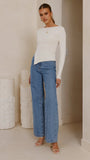 Isla Long Sleeve Top Cream