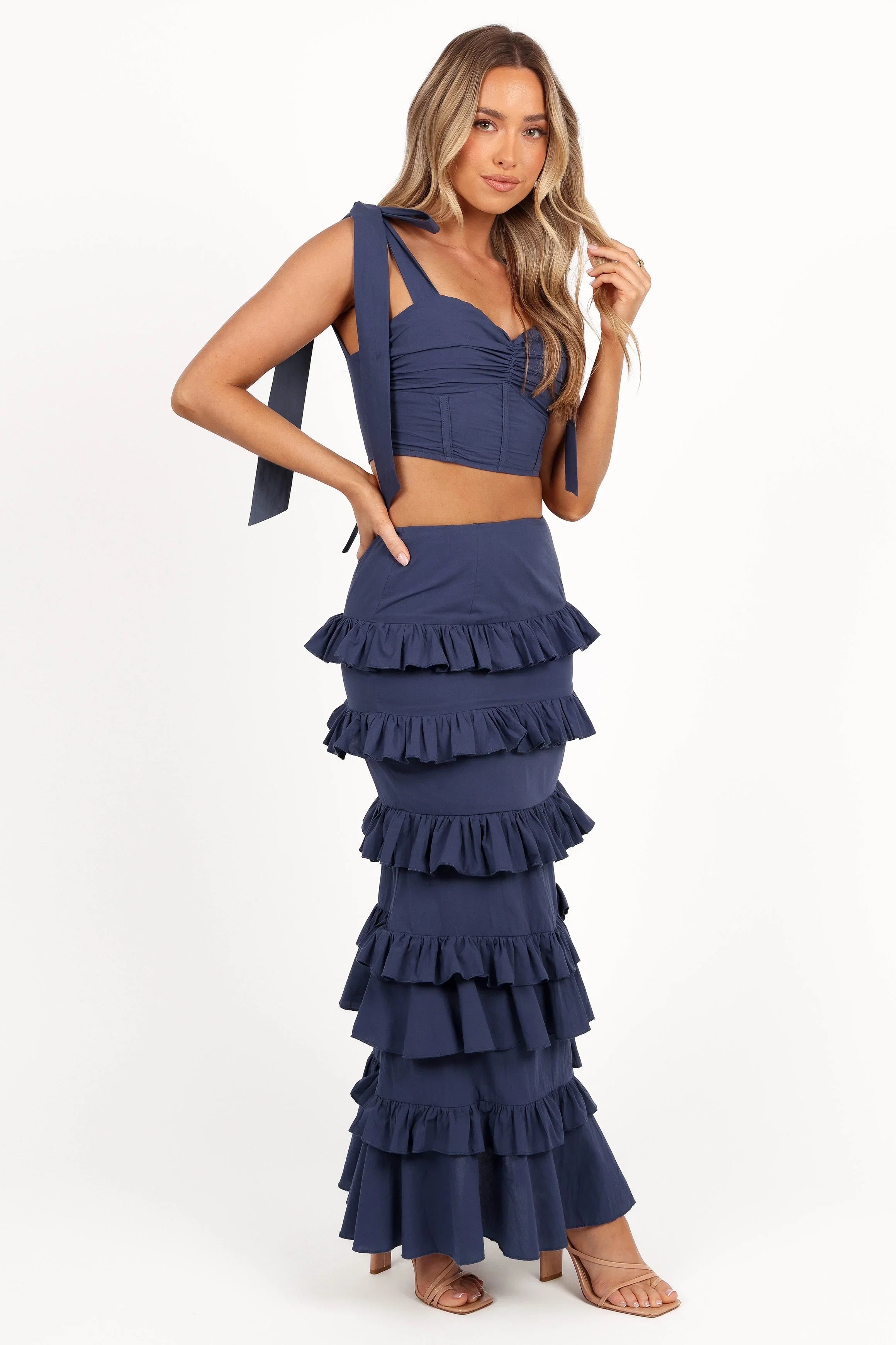 Tia Two Piece Set Navy