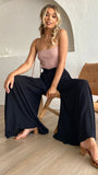 Avery Wide Leg Pants Black