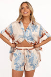 Lara Shirt Pale Blue Print