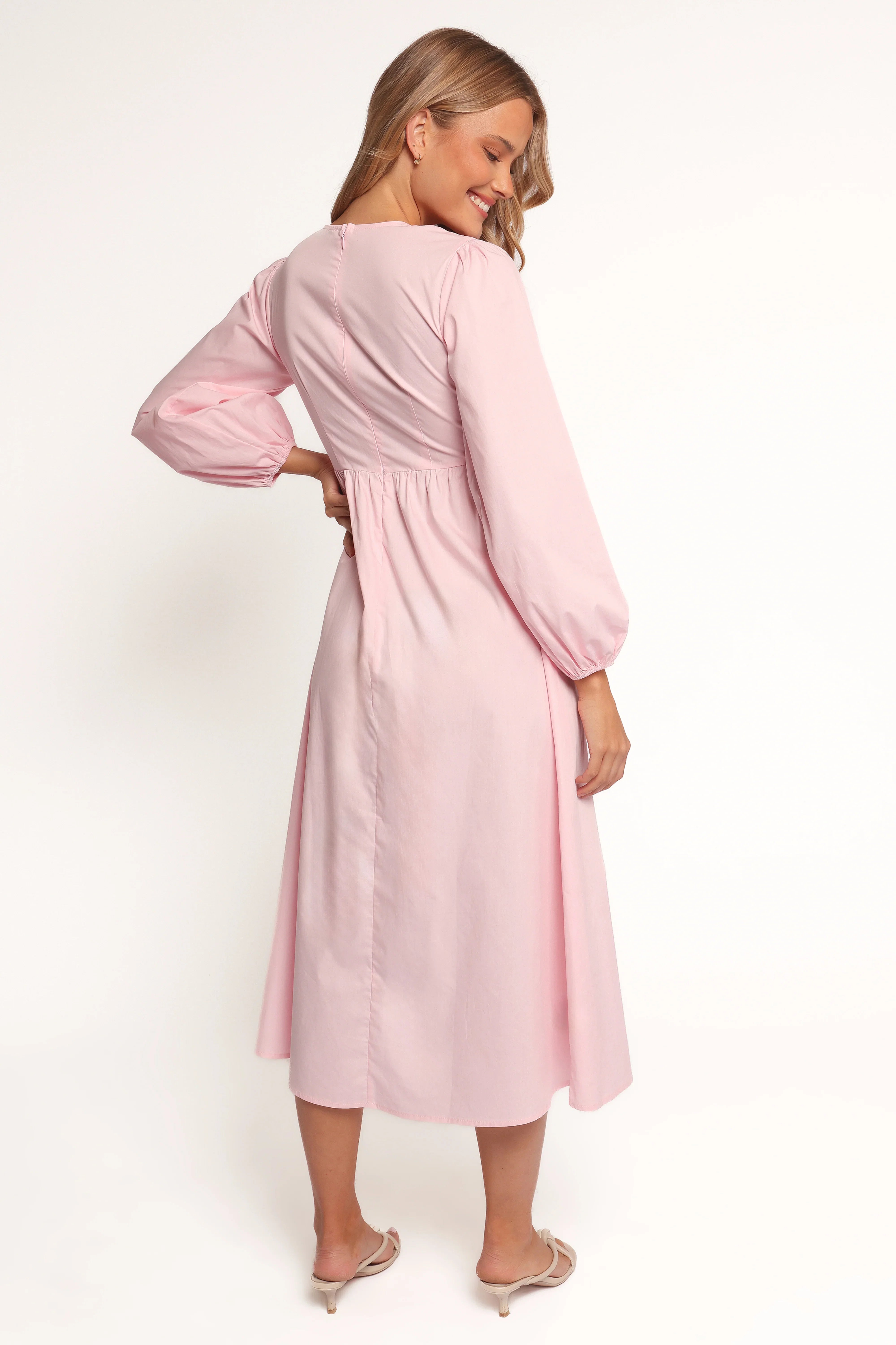 Ilyana Long Sleeve Maxi Dress Pink