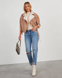 Devyn Corduroy Sherpa Moto Jacket