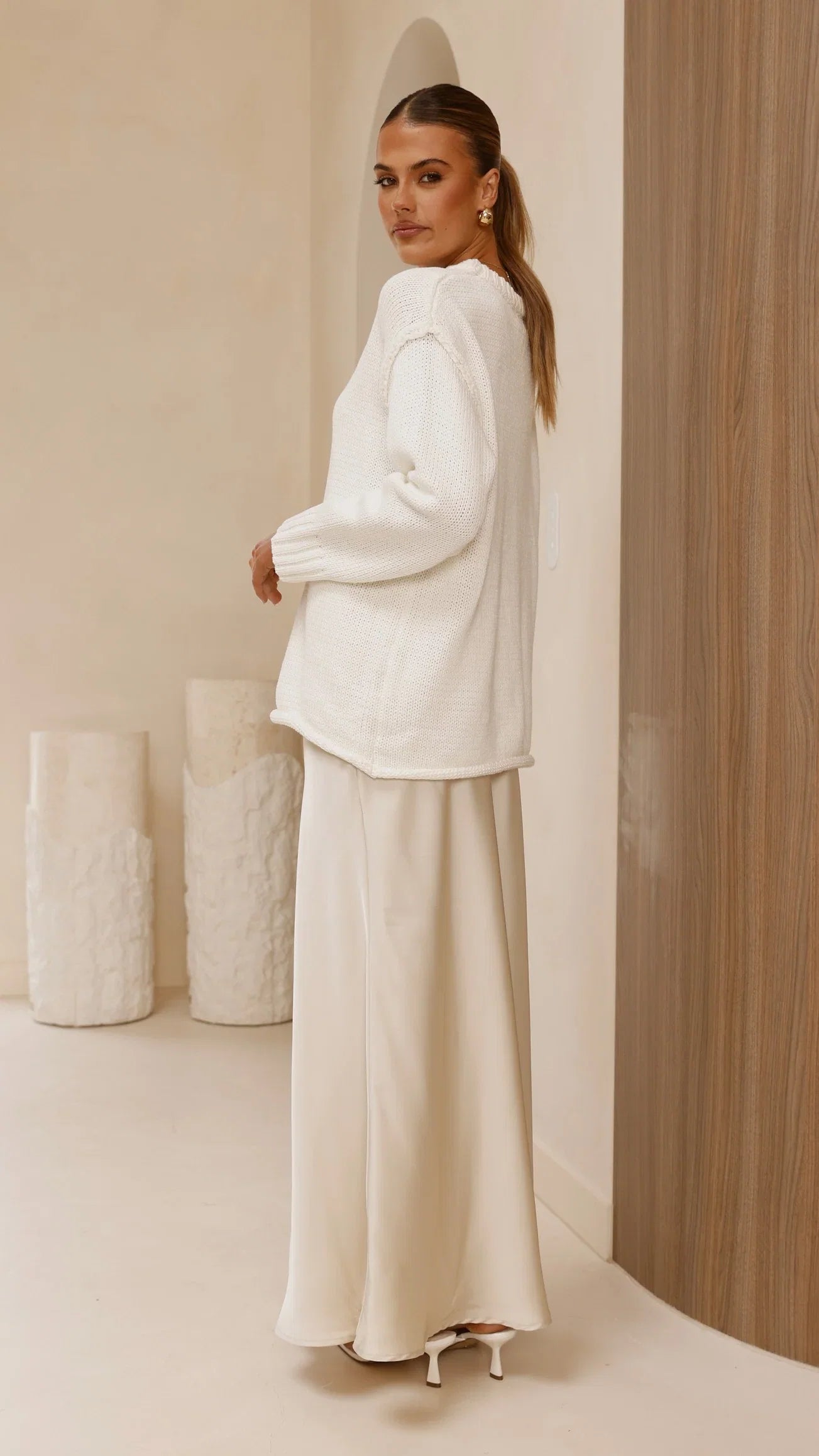 Delvine Knit Jumper Cream