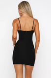 He Wont Hear This Mini Dress Black