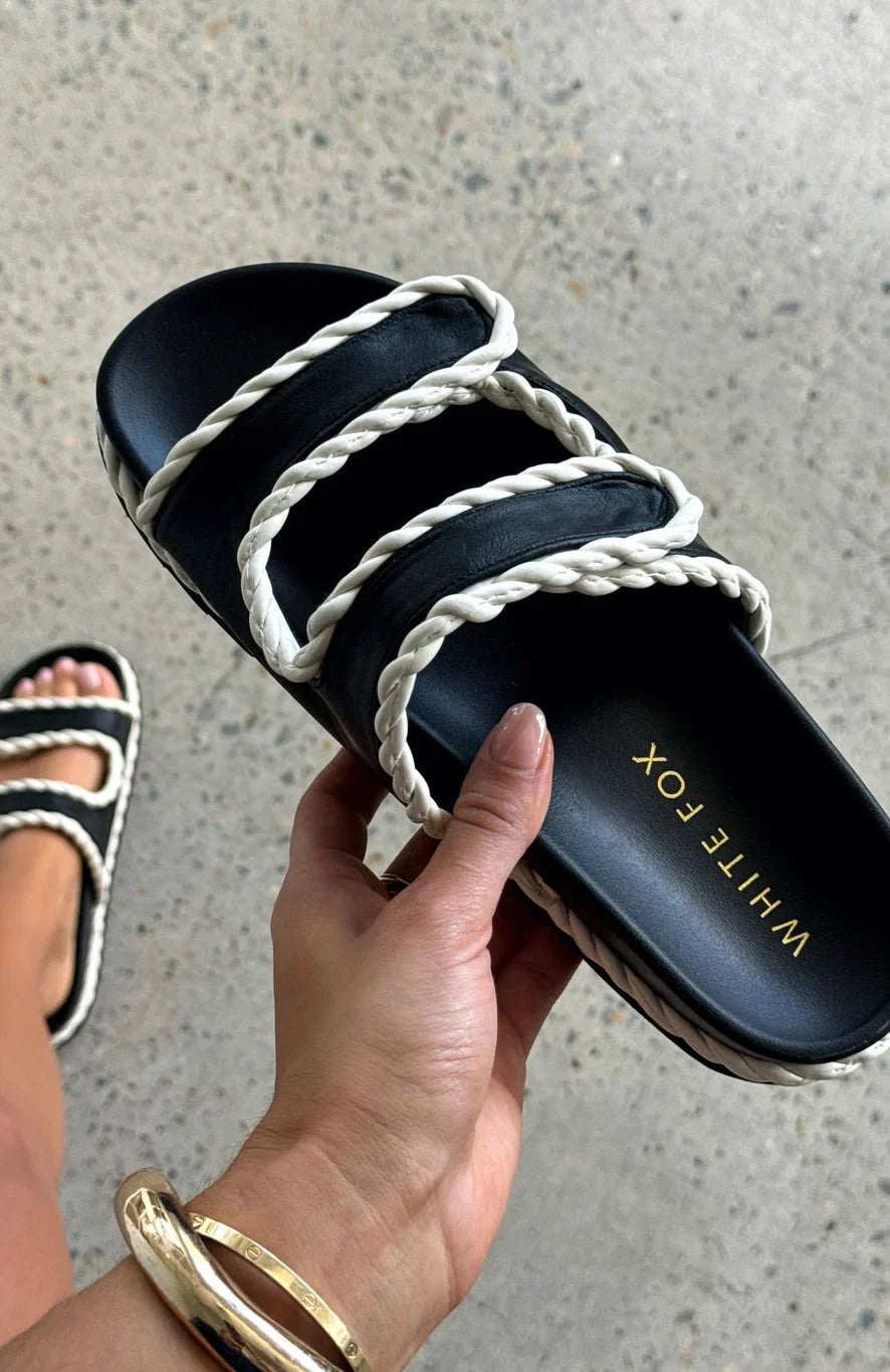Joe Sandals Black Cream