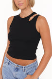 Elira Cut Out Tank Black
