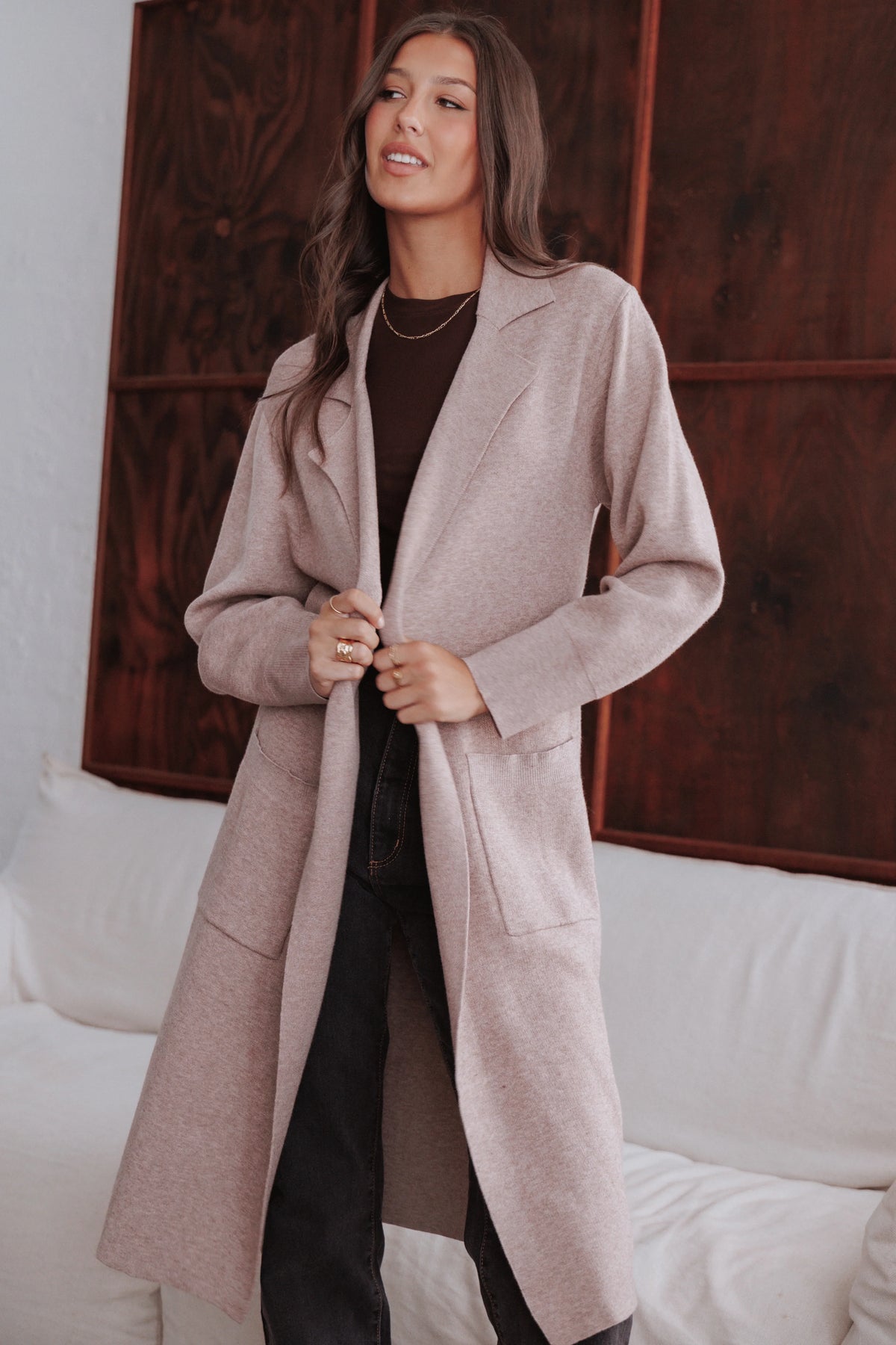 Venda Coatigan Light Brown