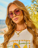 Solar Glow Aviator Sunglasses