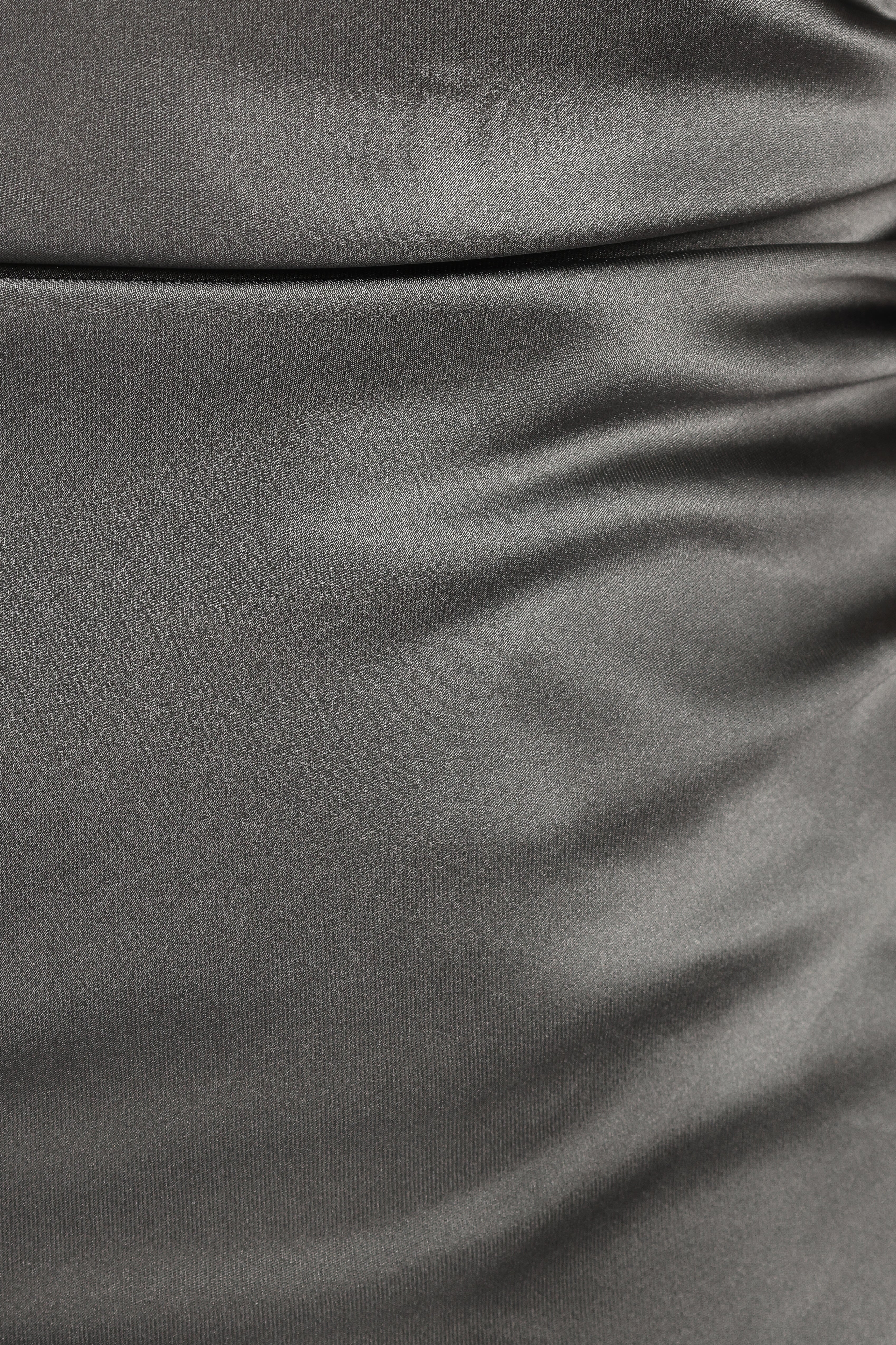 Selma Off Shoulder Maxi Dress Steel Gray