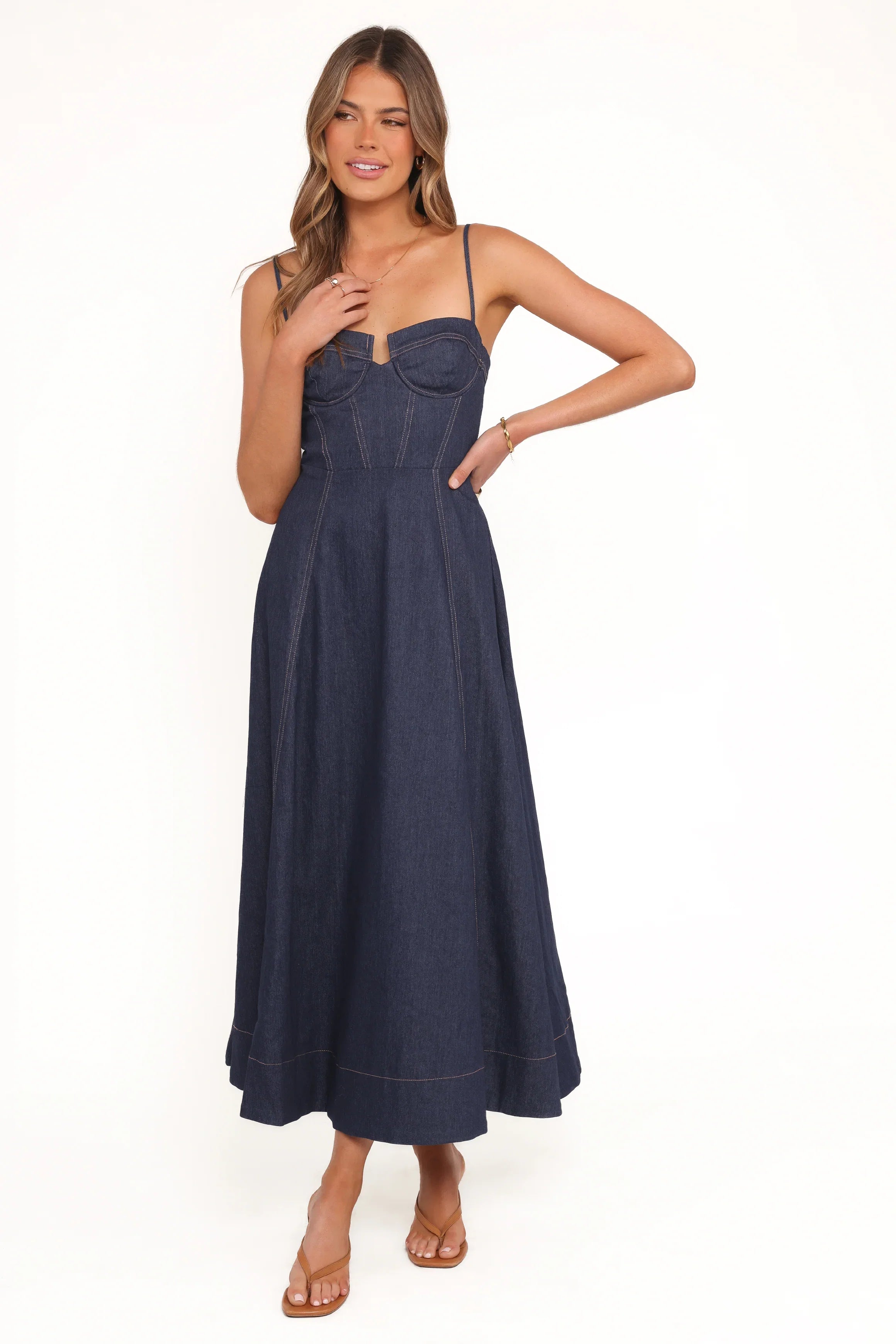 Marsden Denim Midi Dress Indigo